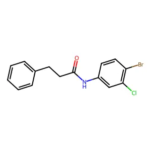 N-(4-溴-3-氯苯基)-3-苯基丙酰胺 structure