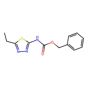 Benzyl (5-ethyl-1,3,4-thiadiazol-2-yl)carbamate structure