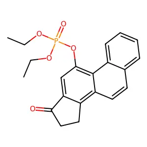 Phosphoric acid, diethyl ester, ester with 15,16-dihydro-11-hydroxy-17H-cyclopenta(a)phenanthren-17-one structure