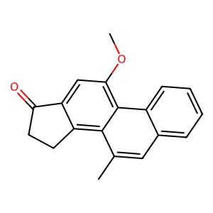 17H-Cyclopenta(a)phenanthren-17-one, 15,16-dihydro-11-methoxy-7-methyl- structure