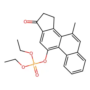 Phosphoric acid, diethyl ester, ester with 15,16-dihydro-11-hydroxy-7-methyl-17H-cyclopenta(a)phenanthren-17-one structure