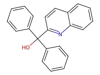 Quinoline-2-yl diphenyl methanol structure