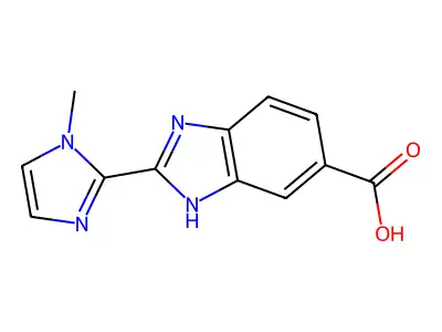 2-(1-Methylimidazol-2-yl)-1H-benzoimidazole-5-carboxylic acid structure