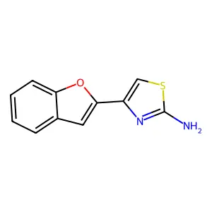 4-(1-Benzofuran-2-yl)-1,3-thiazol-2-amine structure