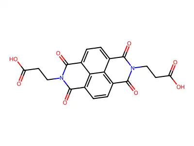 3,3'-(1,3,6,8-TETRAOXOBENZO[LMN][3,8]PHENANTHROLINE-2,7(1H,3H,6H,8H)-DIYL)DIPROPANOIC ACID structure