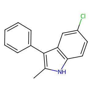 5-Chloro-2-methyl-3-phenyl-1H-indole structure