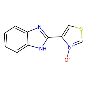 4-(1H-benzimidazol-2-yl)-3-oxido-1,3-thiazol-3-ium structure