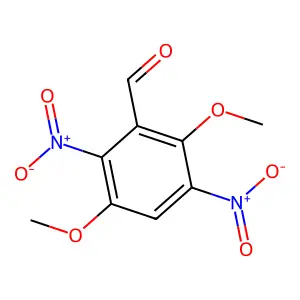 2,5-Dimethoxy-3,6-dinitrobenzaldehyde structure