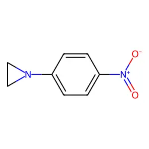 N-(p-Nitrophenyl)aziridine structure