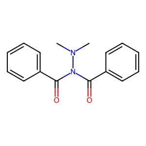 Hydrazine, 1,1-dibenzoyl-2,2-dimethyl- structure