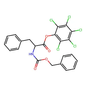 2,3,4,5,6-Pentachlorophenyl 3-phenyl-2-[(phenylmethoxy)carbonylamino]propanoat e structure