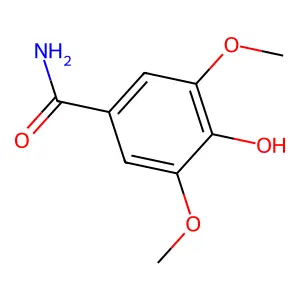 4-Hydroxy-3,5-dimethoxybenzamide structure