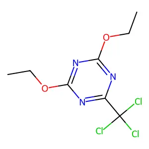 2,4-Diethoxy-6-(trichloromethyl)-1,3,5-triazine structure