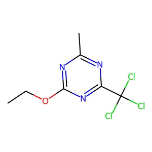 2-Ethoxy-4-methyl-6-(trichloromethyl)-1,3,5-triazine structure