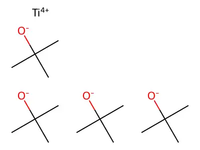 Tetra-tert-butyl orthotitanate structure