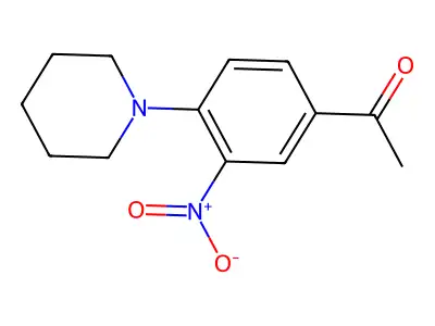 1-(3-Nitro-4-piperidinophenyl)-1-ethanone structure