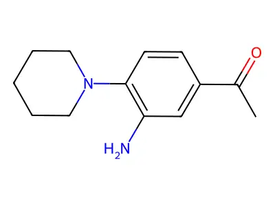 1-(3-Amino-4-piperidinophenyl)-1-ethanone structure