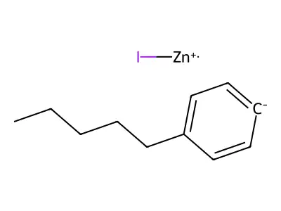 Iodozinc(1+) 4-pentylbenzen-1-ide structure