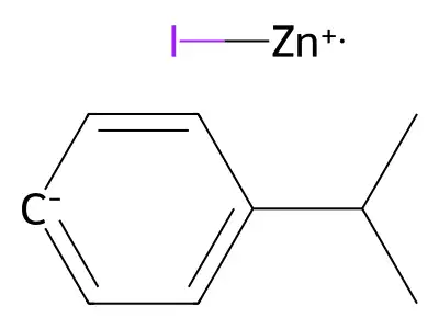 4-Iso-propylphenylzinc iodide structure