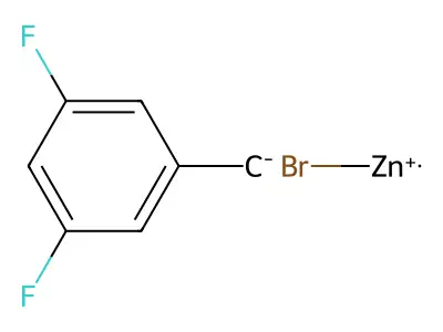 3,5-Difluorobenzylzinc bromide structure