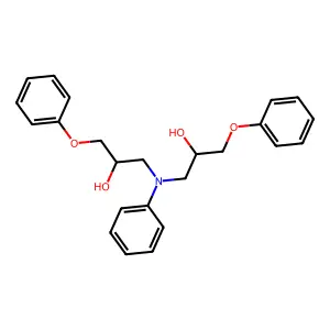 N,N-Bis(3-phenoxy-2-hydroxypropyl)aniline structure