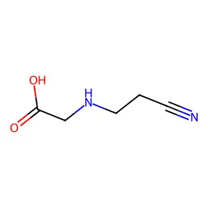 N-(2-cyanoethyl)glycine structure