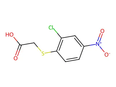 2-[(2-Chloro-4-nitrophenyl)sulfanyl]acetic acid structure