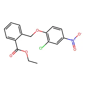 Ethyl 2-[(2-chloro-4-nitrophenoxy)methyl]benzoate structure
