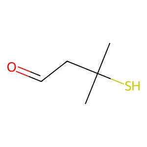 3-Mercapto-3-methylbutanal structure