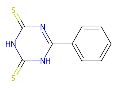6-phenyl-1H-1,3,5-triazine-2,4-dithione structure