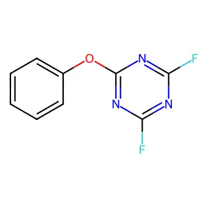2,4-Difluoro-6-phenoxy-1,3,5-triazine structure