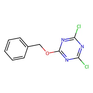 2-(Benzyloxy)-4,6-dichloro-1,3,5-triazine structure
