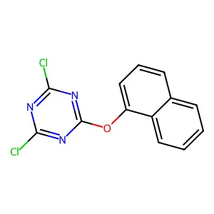 2,4-Dichloro-6-(1-naphthyloxy)-1,3,5-triazine structure