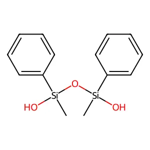 1,3-Disiloxanediol, 1,3-dimethyl-1,3-diphenyl- structure