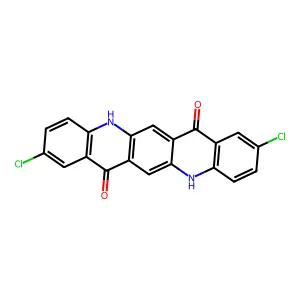 Quino[2,3-b]acridine-7,14-dione, 2,9-dichloro-5,12-dihydro- structure