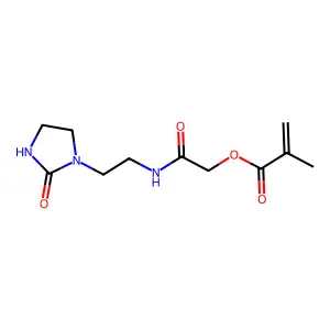 N-(beta-(2-Methacryloxyacetamido)ethyl)ethylene urea structure