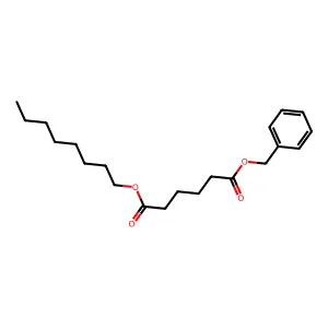 1-Octyl 6-(phenylmethyl) hexanedioate structure