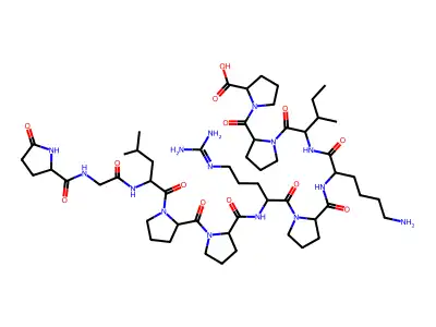 Bradykinin potentiator B structure