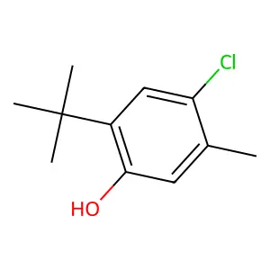 6-tert-Butyl-4-chloro-m-cresol structure