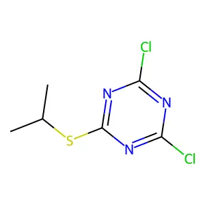 2,4-Dichloro-6-propan-2-ylsulfanyl-1,3,5-triazine structure