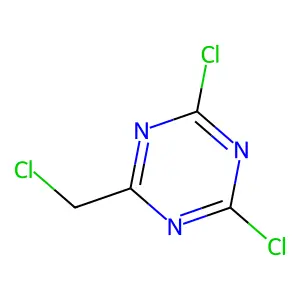 2,4-Dichloro-6-(chloromethyl)-1,3,5-triazine structure