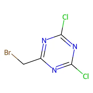 2-(Bromomethyl)-4,6-dichloro-1,3,5-triazine structure