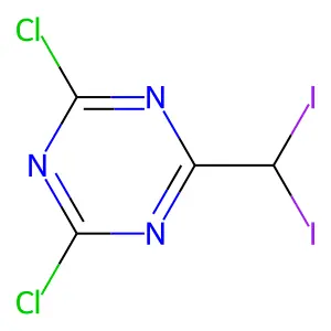 2,4-Dichloro-6-(diiodomethyl)-1,3,5-triazine structure