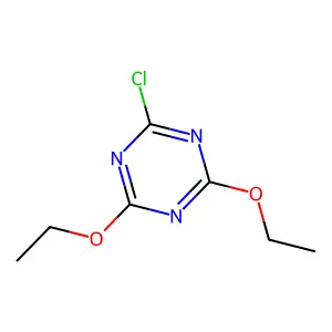 2-Chloro-4,6-diethoxy-1,3,5-triazine structure