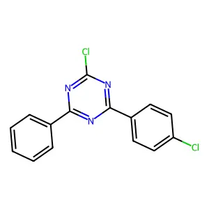 2-Chloro-4-(4-chlorophenyl)-6-phenyl-1,3,5-triazine structure
