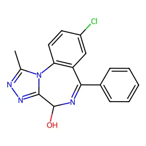 4-Hydroxyalprazolam structure
