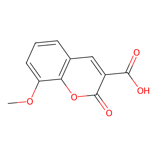 8-Methoxy-2-oxo-2H-chromene-3-carboxylic acid structure