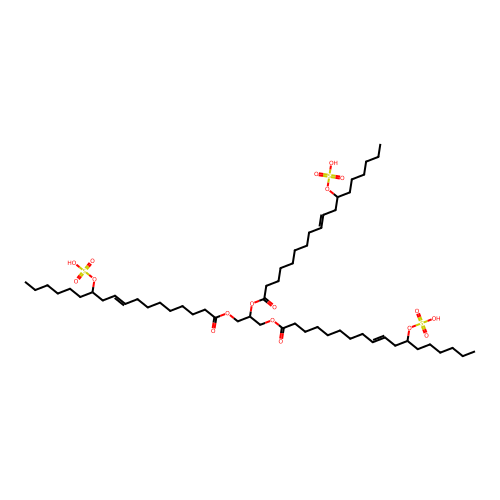 Ricinolein, tri-, trisulfate structure