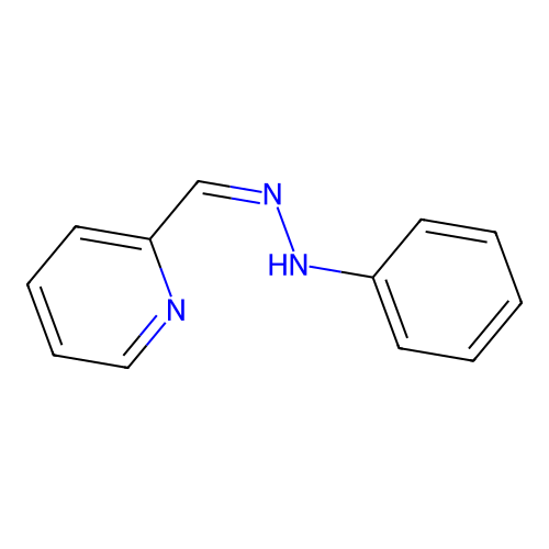 N-[(Z)-pyridin-2-ylmethylideneamino]aniline structure