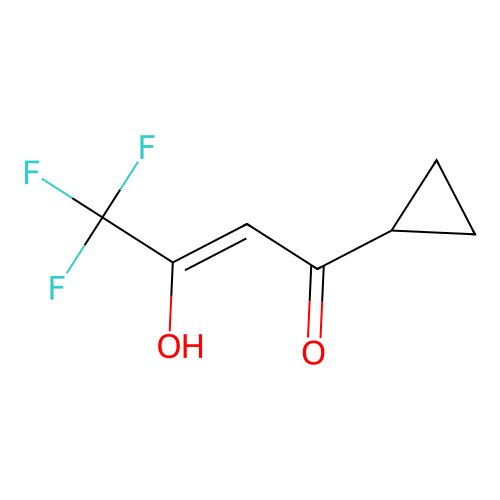 1-Cyclopropyl-4,4,4-trifluoro-3-hydroxybut-2-en-1-one structure